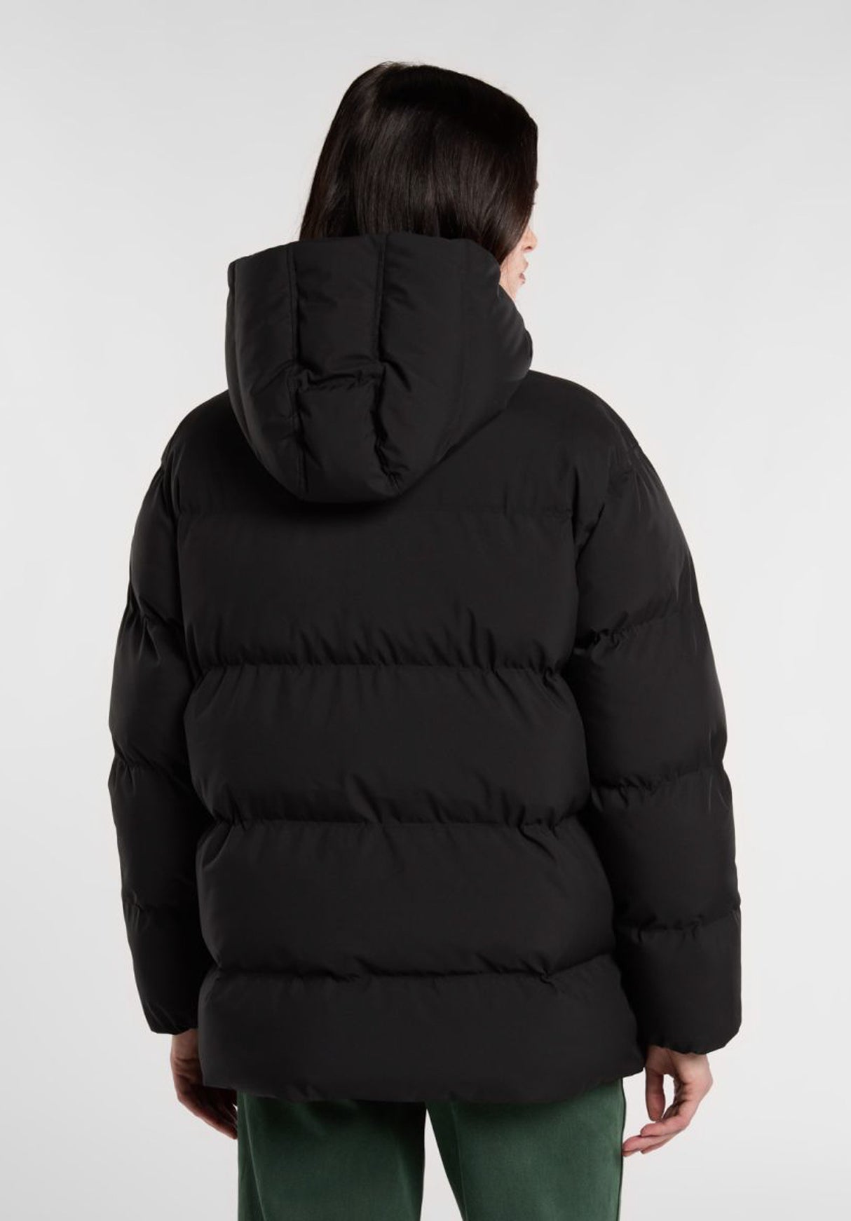 Eagleville Hooded Puffer black Rueckenansicht