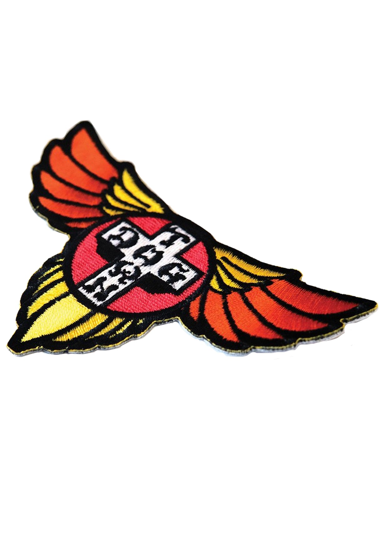 Wings 70s Large Patch red-orange-yellow Closeup1