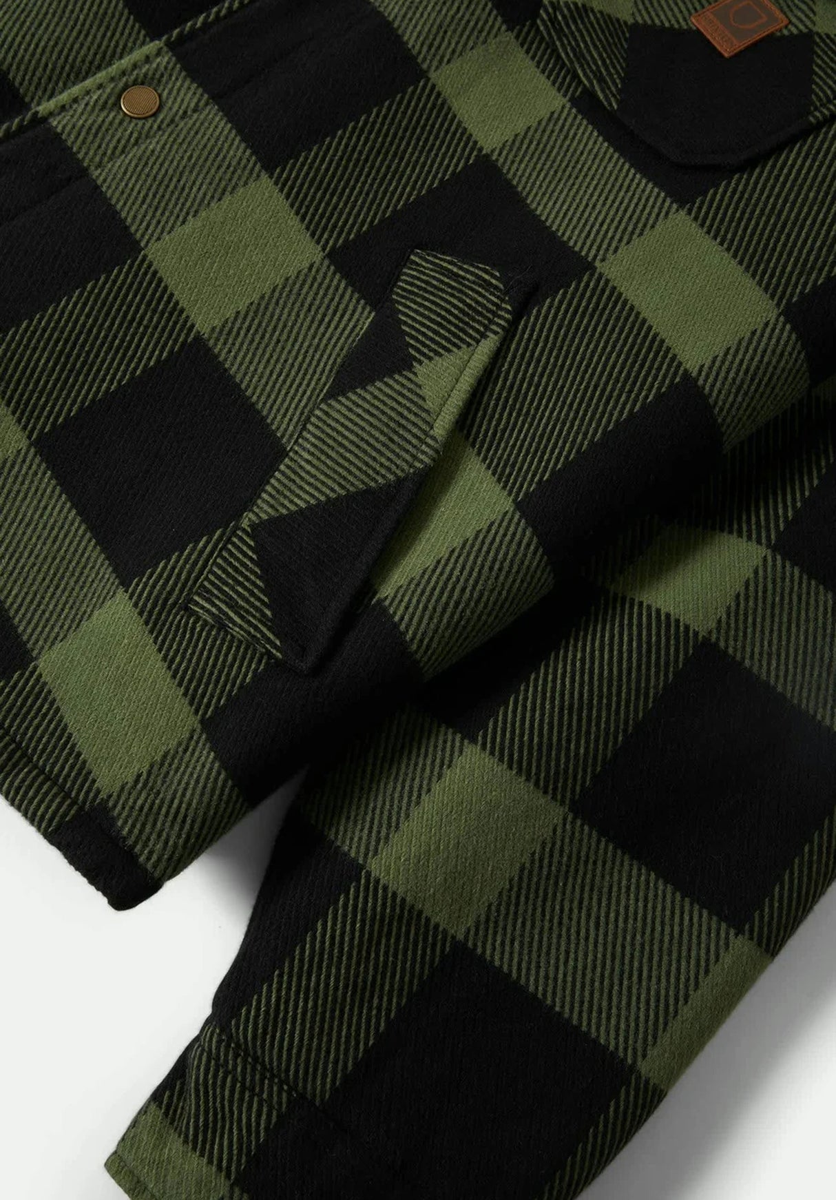 Durham Lined black-wildgreenflannel Closeup1