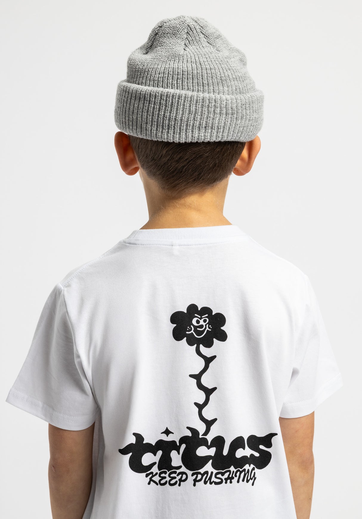 Angry Flower Kids white Rueckenansicht