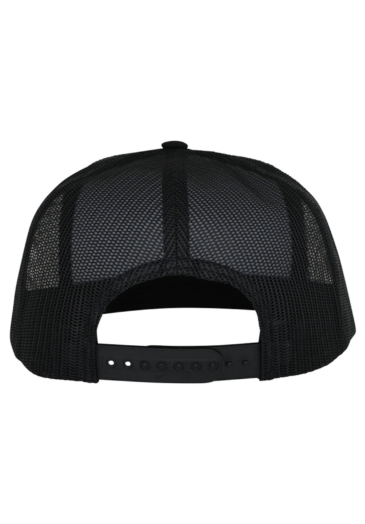 Sand Cast 5-Panel Mesh Structured High Snapback black Rueckenansicht