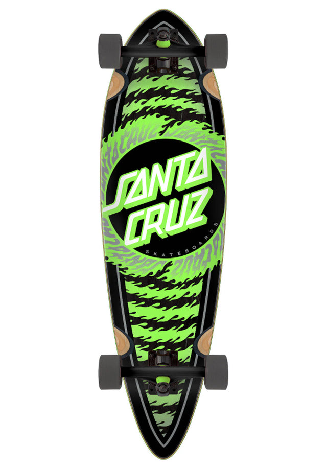 Flame Ringed Dot Pintail Cruiser black-green Vorderansicht