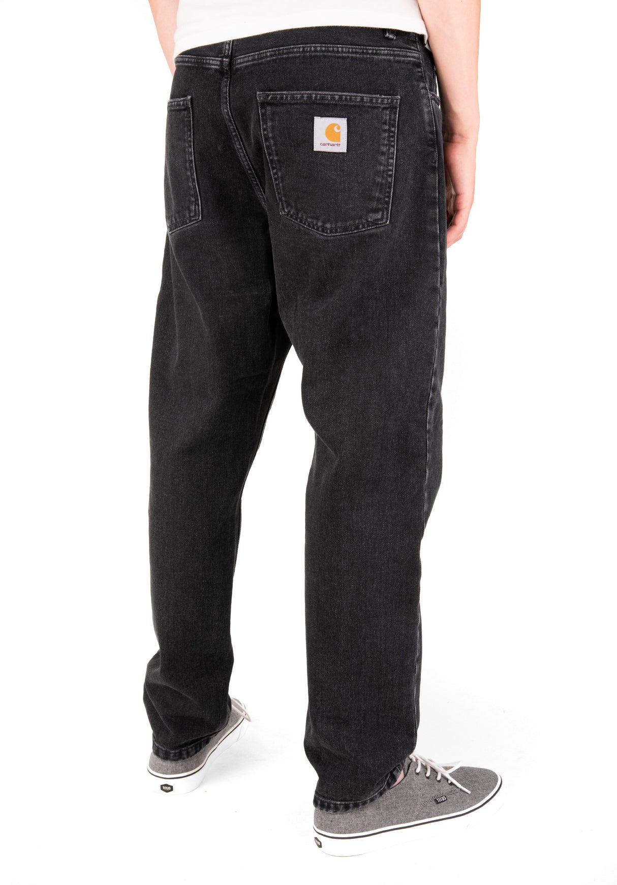 Newel Pant (Cropped) blackstonewashed Rueckenansicht