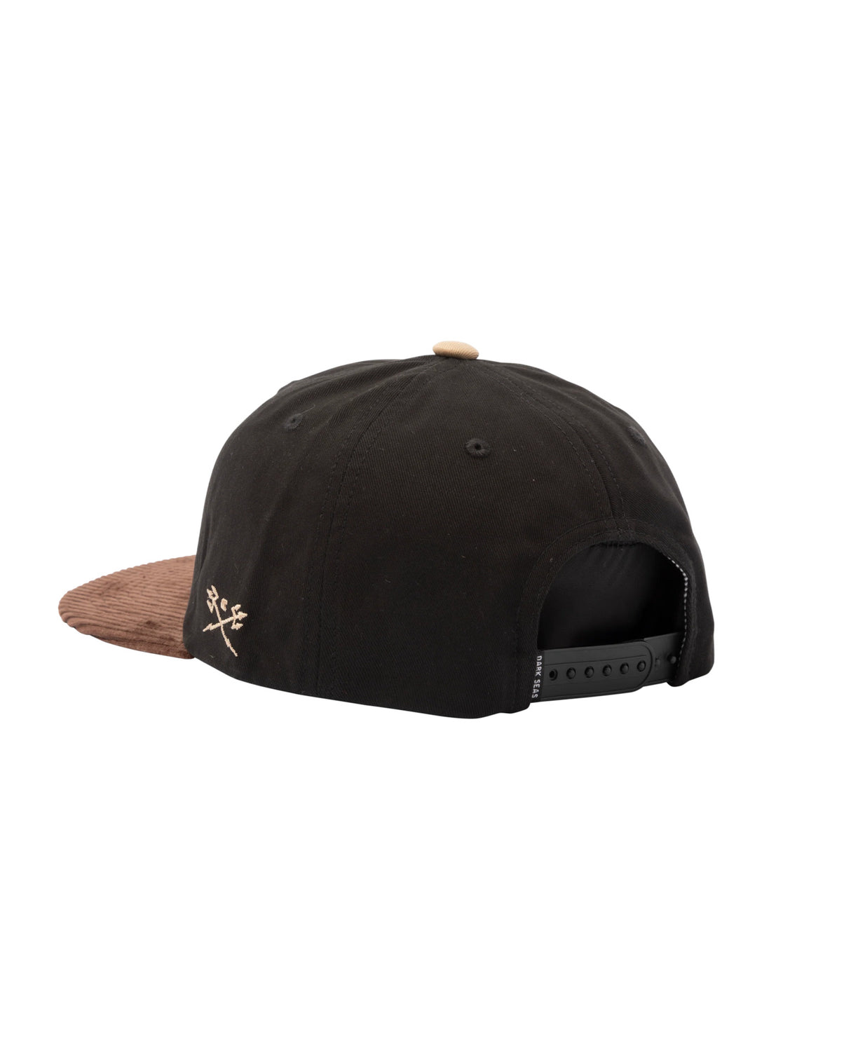 Oberon Unstructured 6-Panel Snapback black-brown Rueckenansicht