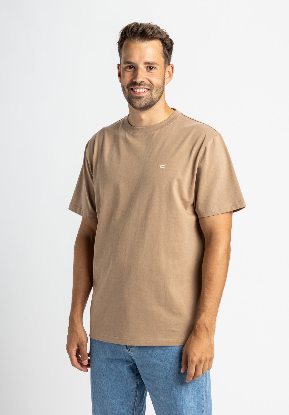 Easy Tee taupe Rueckenansicht
