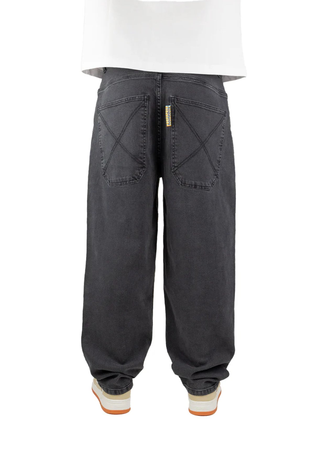 X-Tra Baggy Denim washedgrey-ko Rueckenansicht