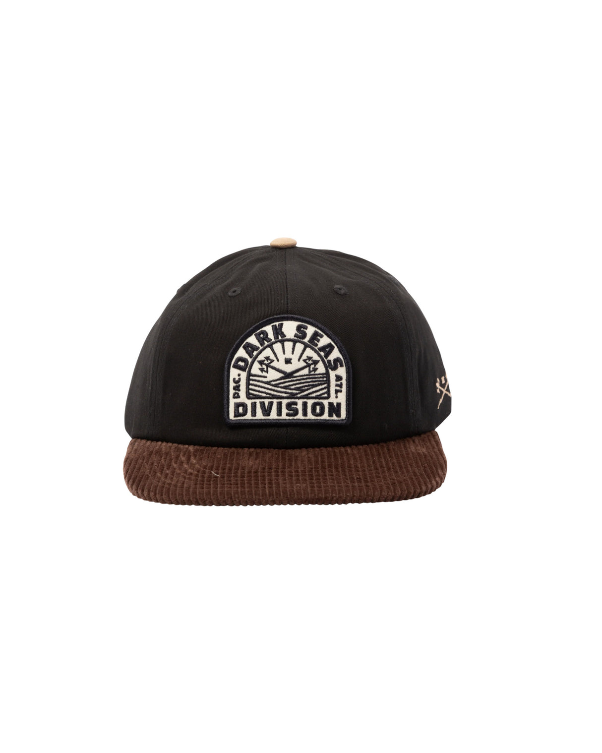 Oberon Unstructured 6-Panel Snapback black-brown Oberansicht