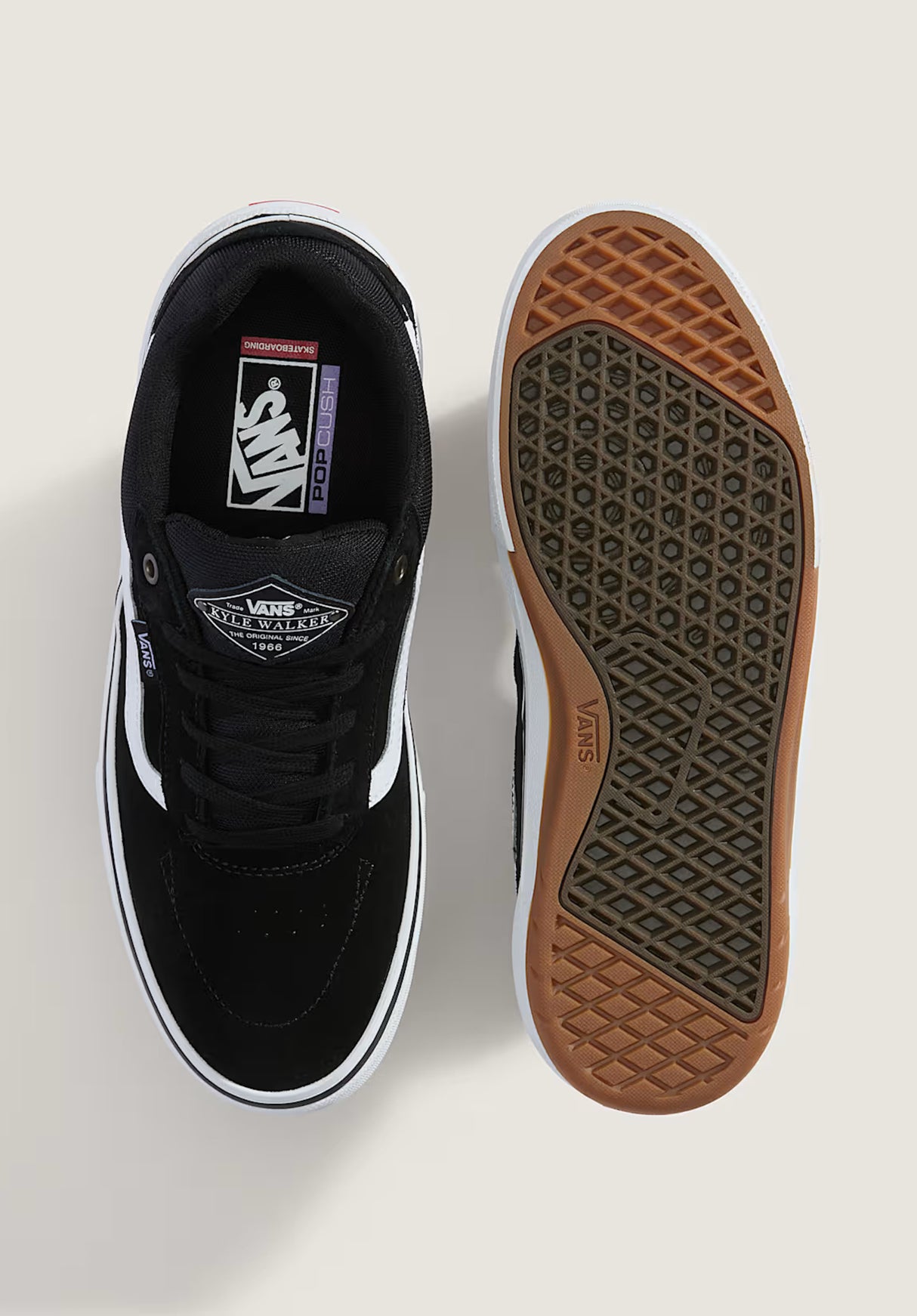 Skate Kyle Walker WaffleCup black-white Closeup1