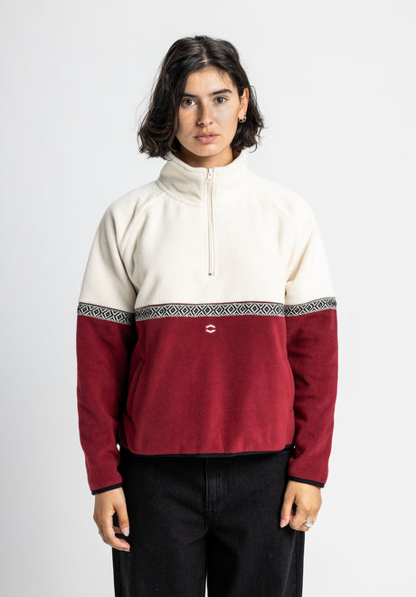 Jalma offwhite-darkcherry Closeup1