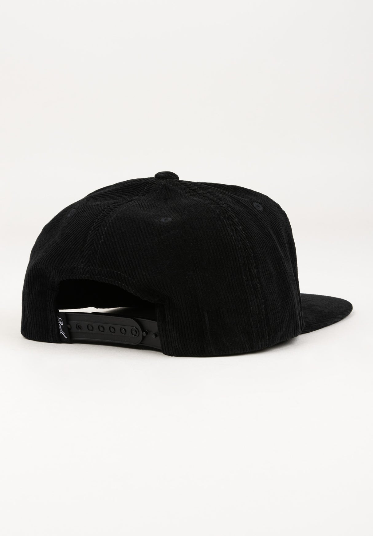 Flat 6-Panel Cap black-cord Rueckenansicht
