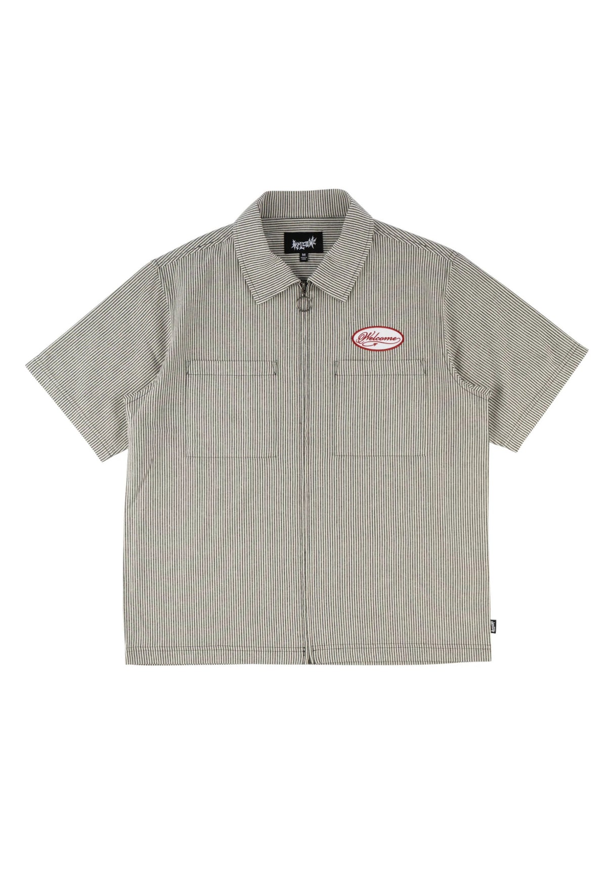 Garage Printed Oxford black-grey Vorderansicht