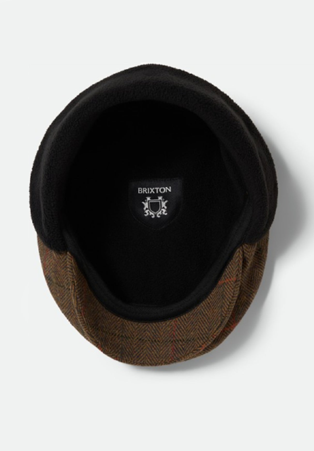 Hooligan Earflap Snap Cap bronze-black-red Closeup2