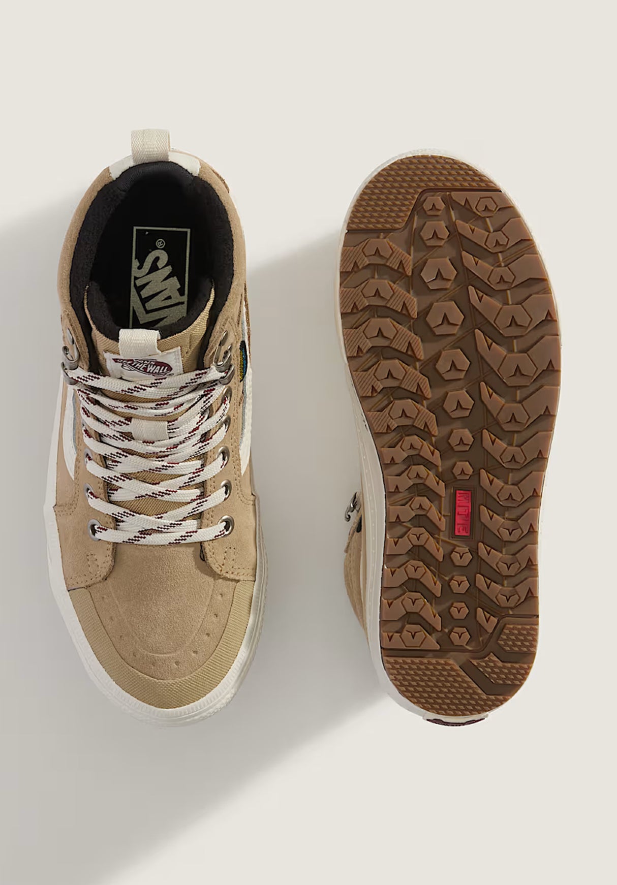 MTE Sk8-Hi Waterproof Insulated tan-white Closeup2