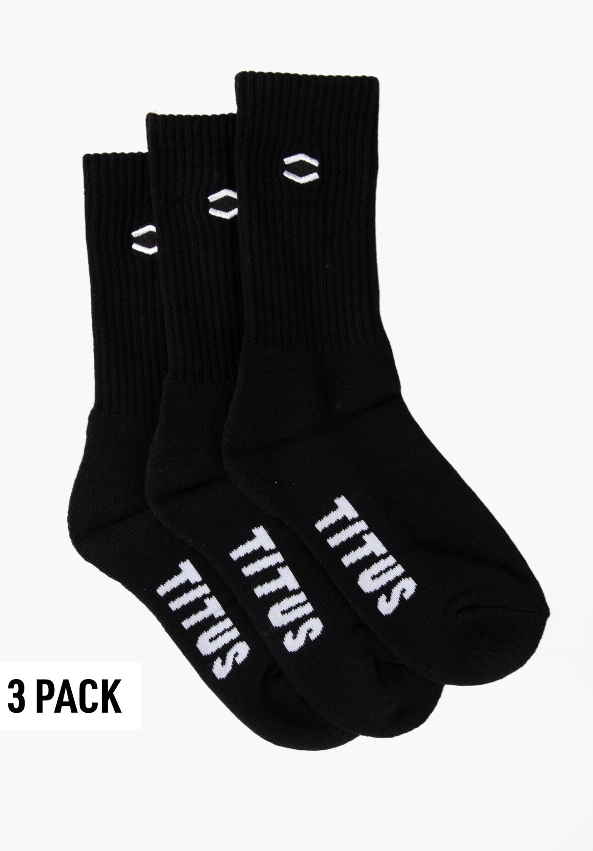 HXGN Icon Socks 3 Pack black Vorderansicht
