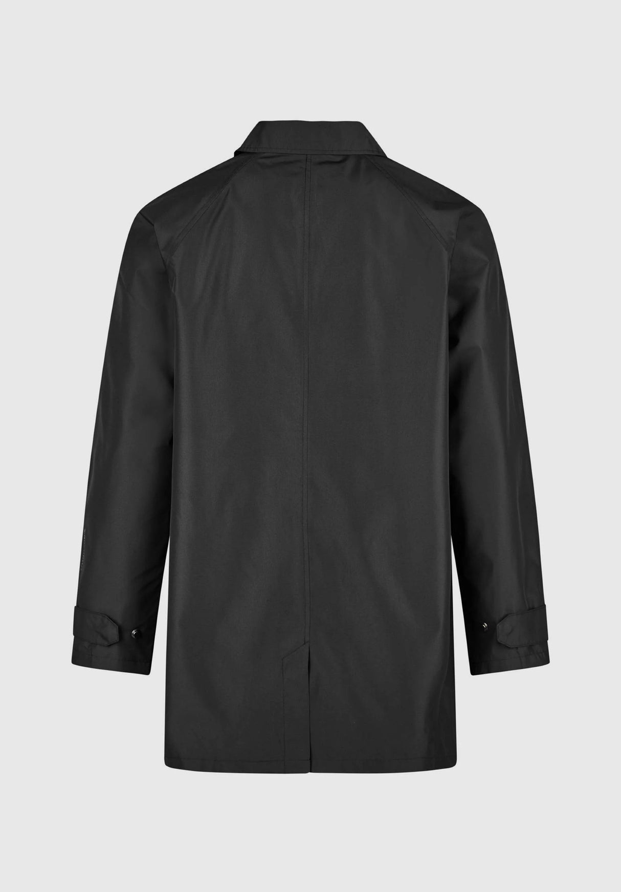 Port Coat black Rueckenansicht