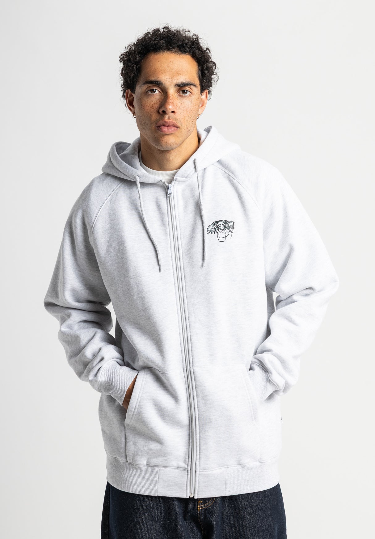 Grafitti Crew lightheathergrey Rueckenansicht