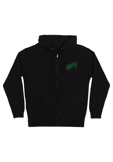Logo Outline Drip Heavyweight black Vorderansicht