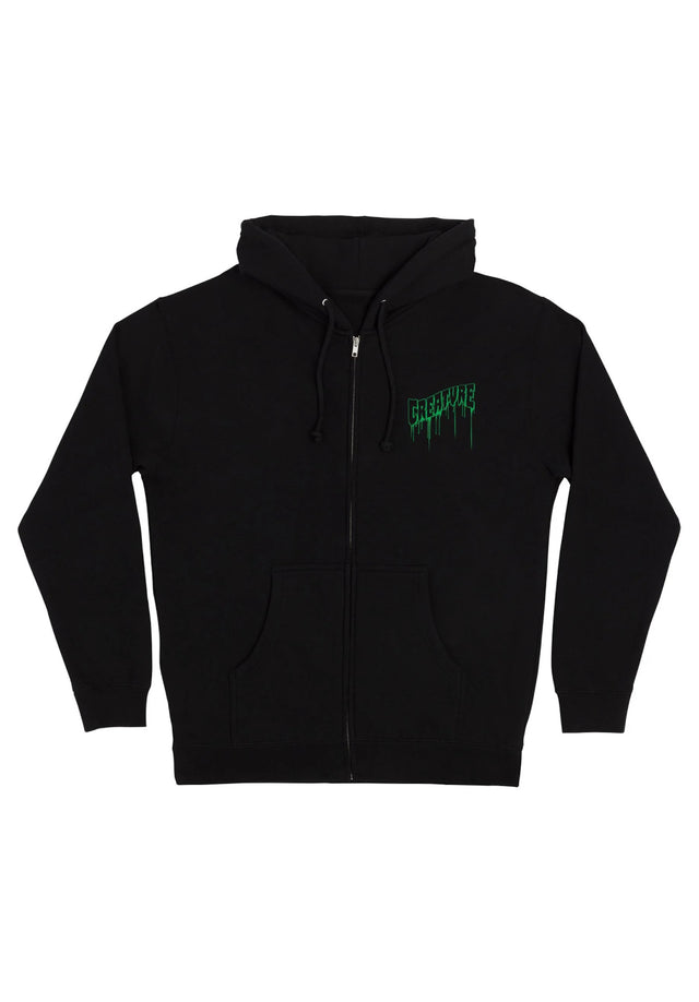 Logo Outline Drip Heavyweight black Vorderansicht