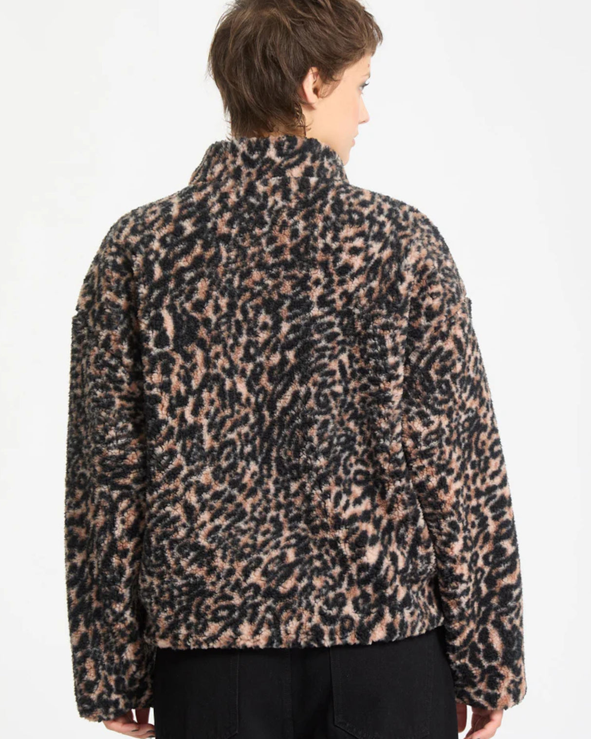 Wylding Out Sherpa animalprint Rueckenansicht