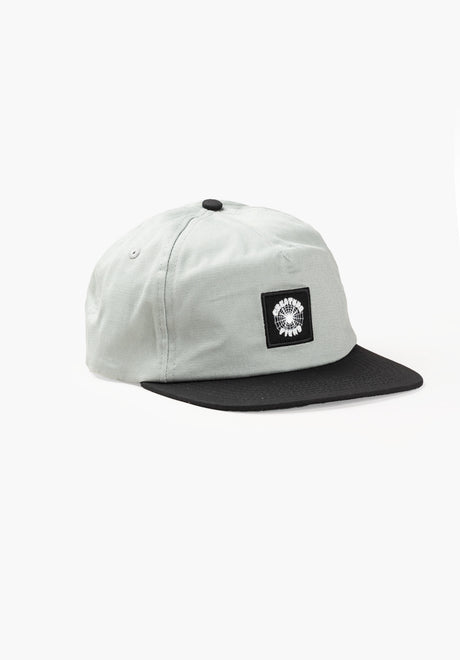 Web Snapback Unstructured Low stone-black Vorderansicht