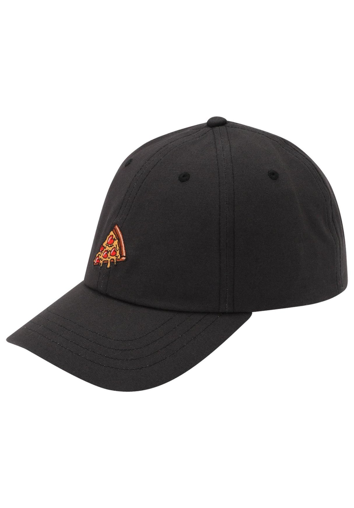 Pizza Love Dad Cap offblack Rueckenansicht