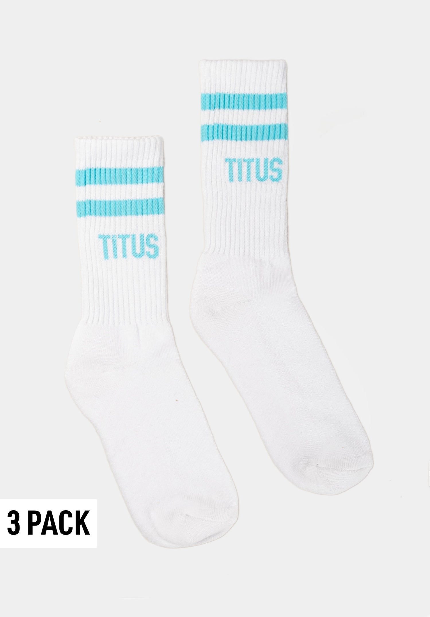 Socks 3 Pack white-tealblue Vorderansicht Zoom Image