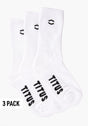 HXGN Icon Socks 3 Pack white Vorderansicht