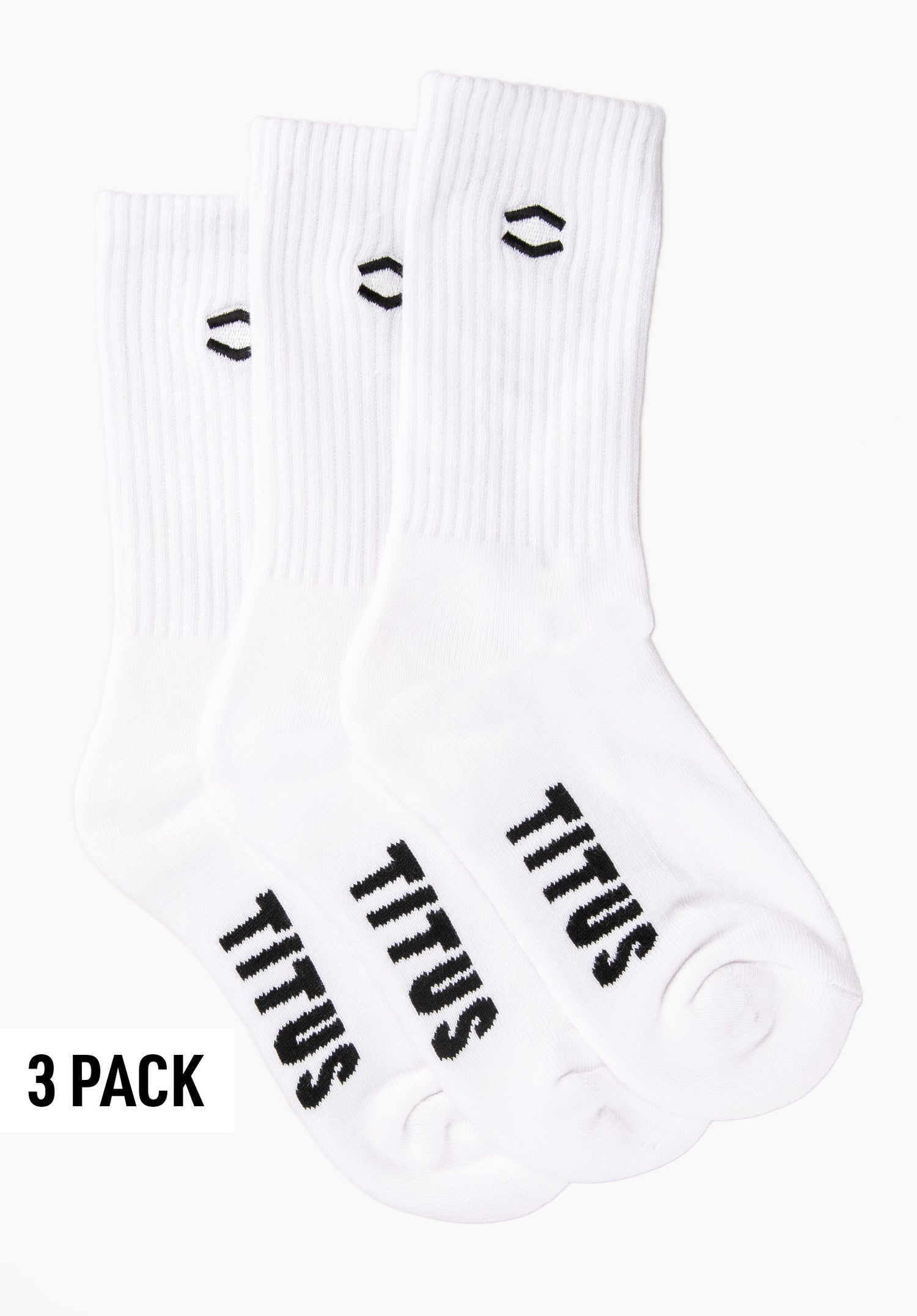 HXGN Icon Socks 3 Pack white Vorderansicht Zoom Image