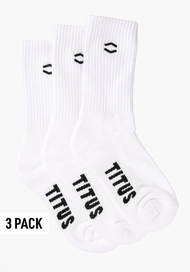 HXGN Icon Socks 3 Pack white Vorderansicht