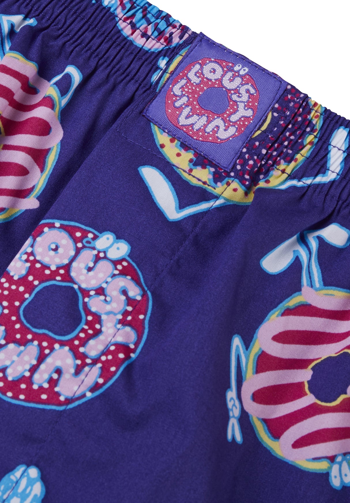 Donut purple Rueckenansicht