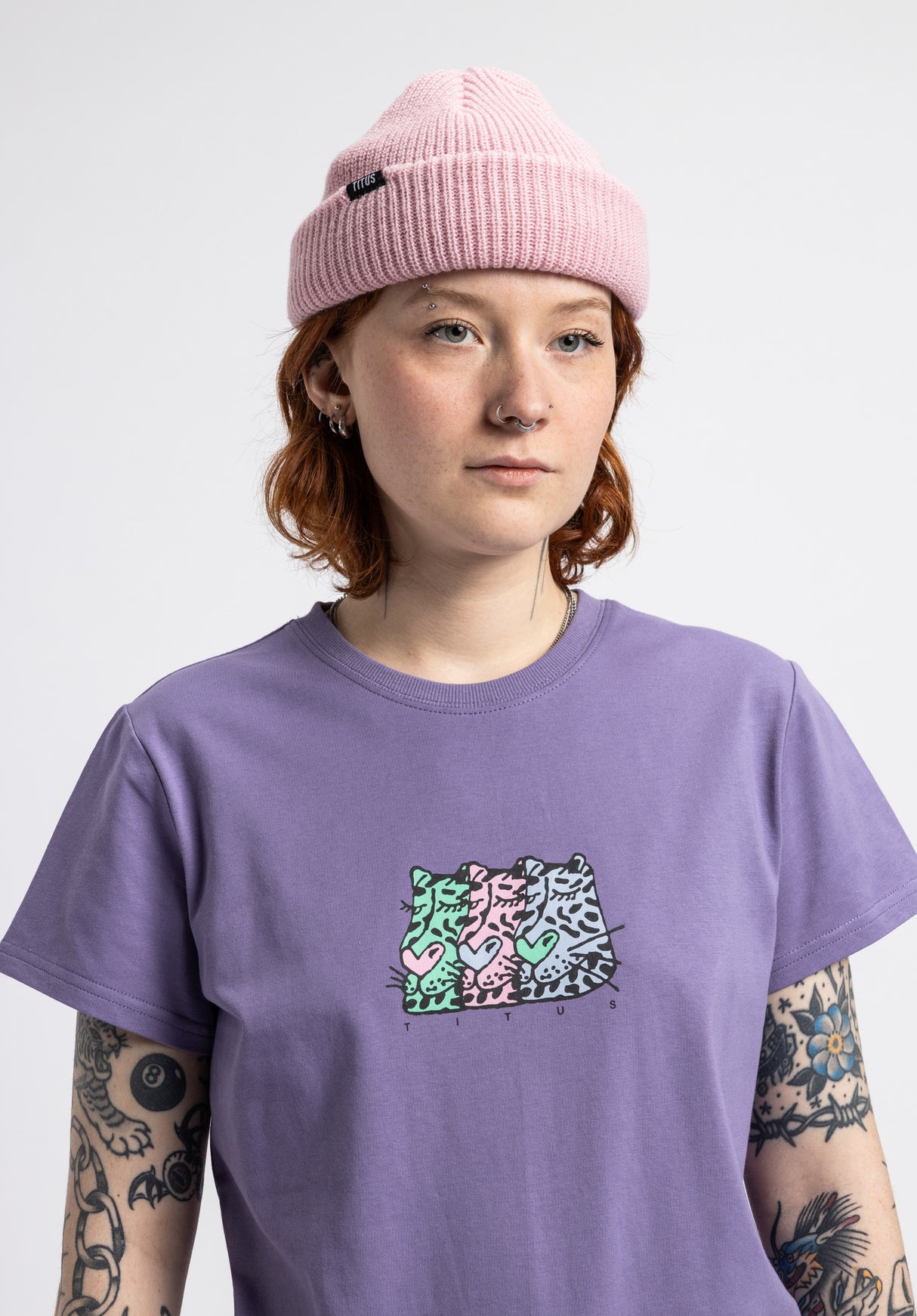 Leopard darklilac Rueckenansicht