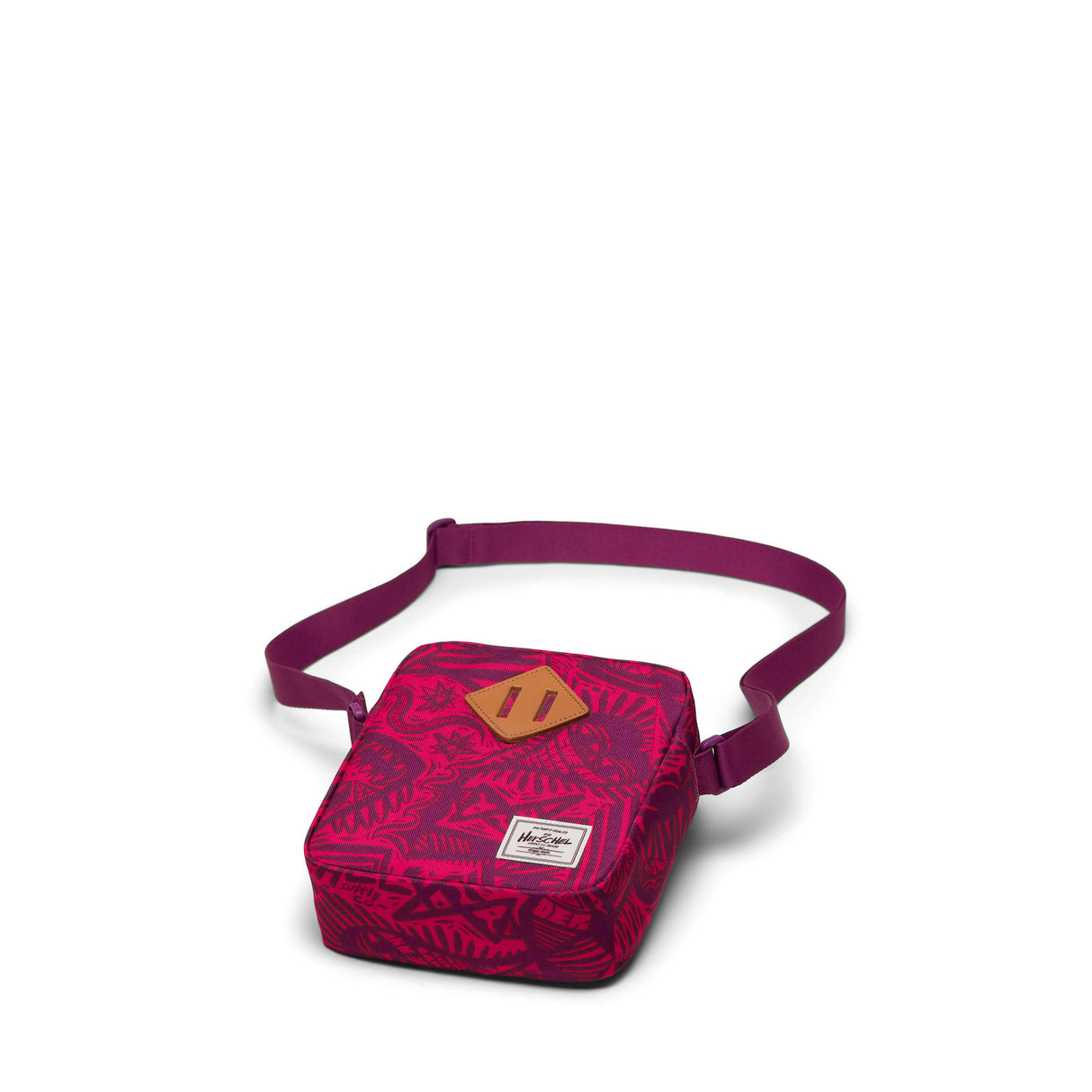 Thomas Campbell Heritage Crossbody TC hollyhock-evening primrose Closeup1