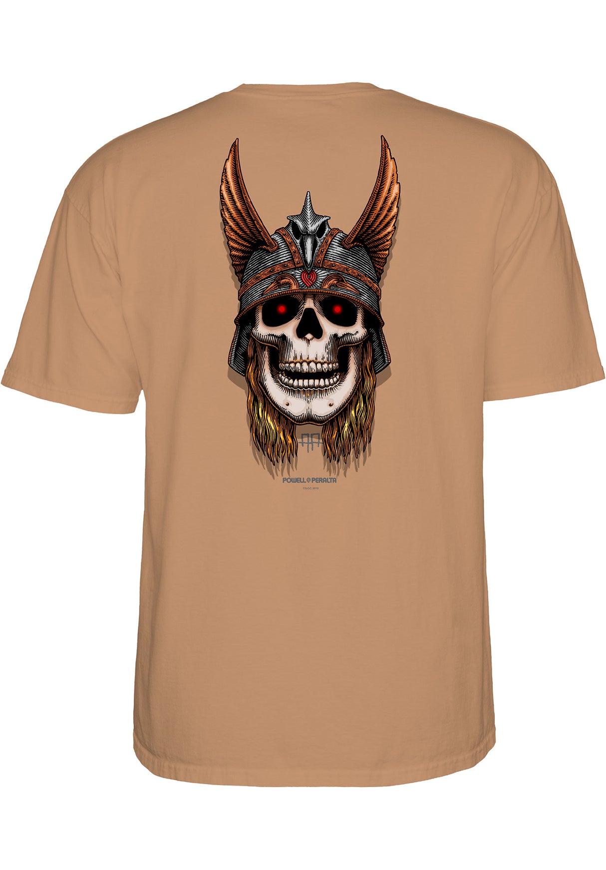 Andy Anderson Skull oldgold Rueckenansicht