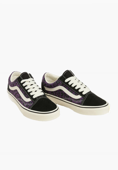 Old Skool leopard-purple Rueckenansicht
