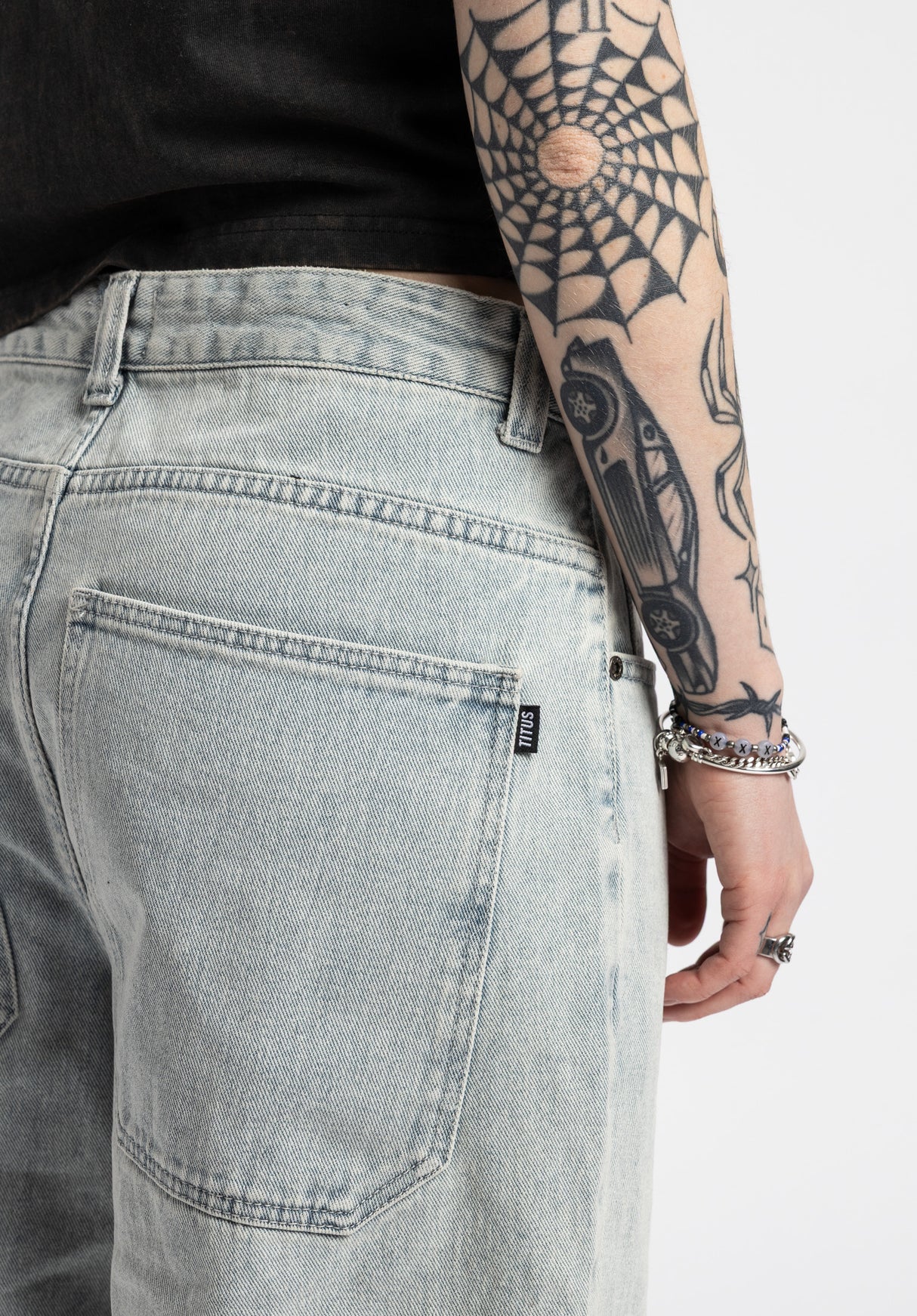 Alby-Baggy icegreywashed Oberansicht