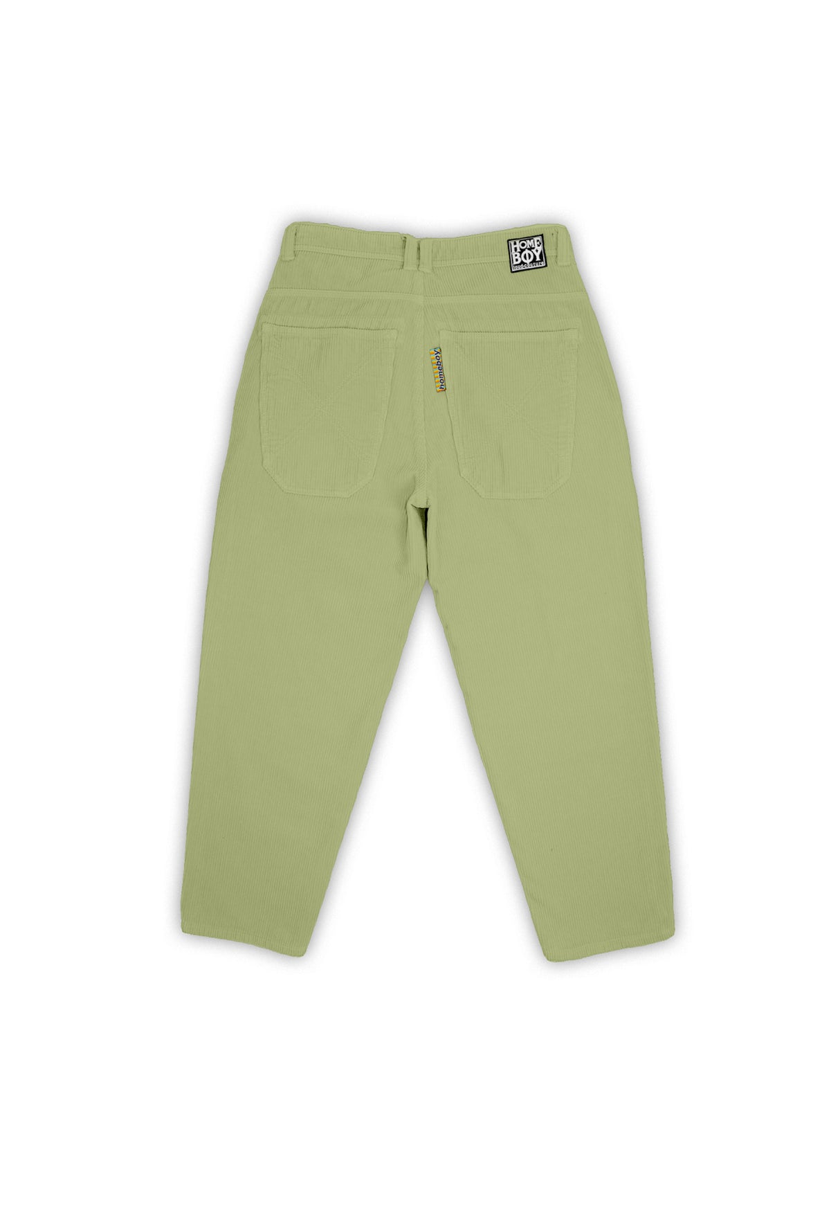 X-tra Baggy Cord ickygreen Rueckenansicht