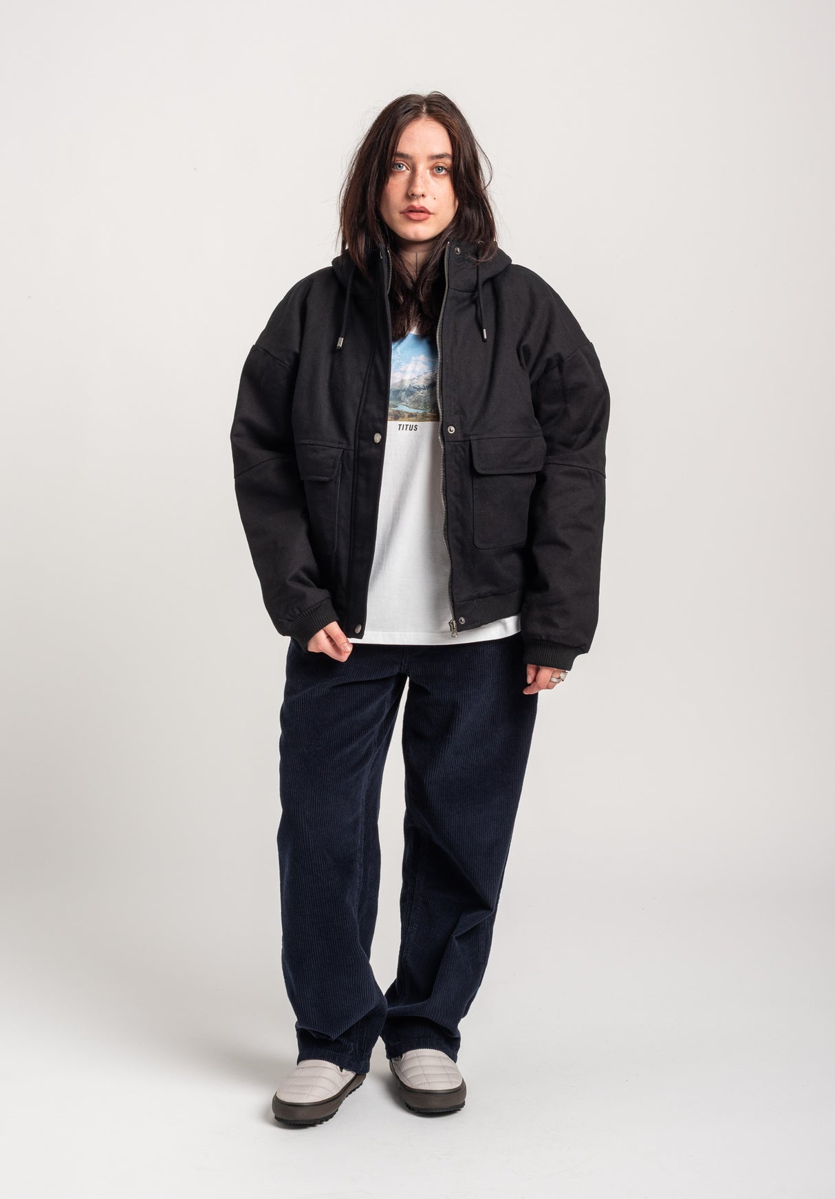 TITUS Enie Winterjacke black – Oberansicht