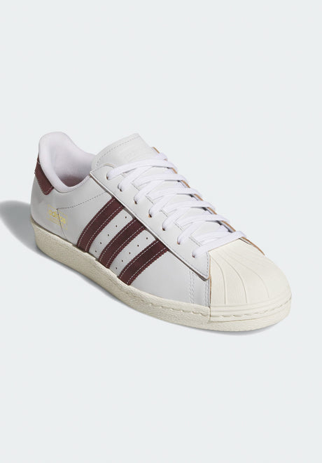 Superstar 80 ADV crystalwhite-shadowred-offwhite Vorderansicht