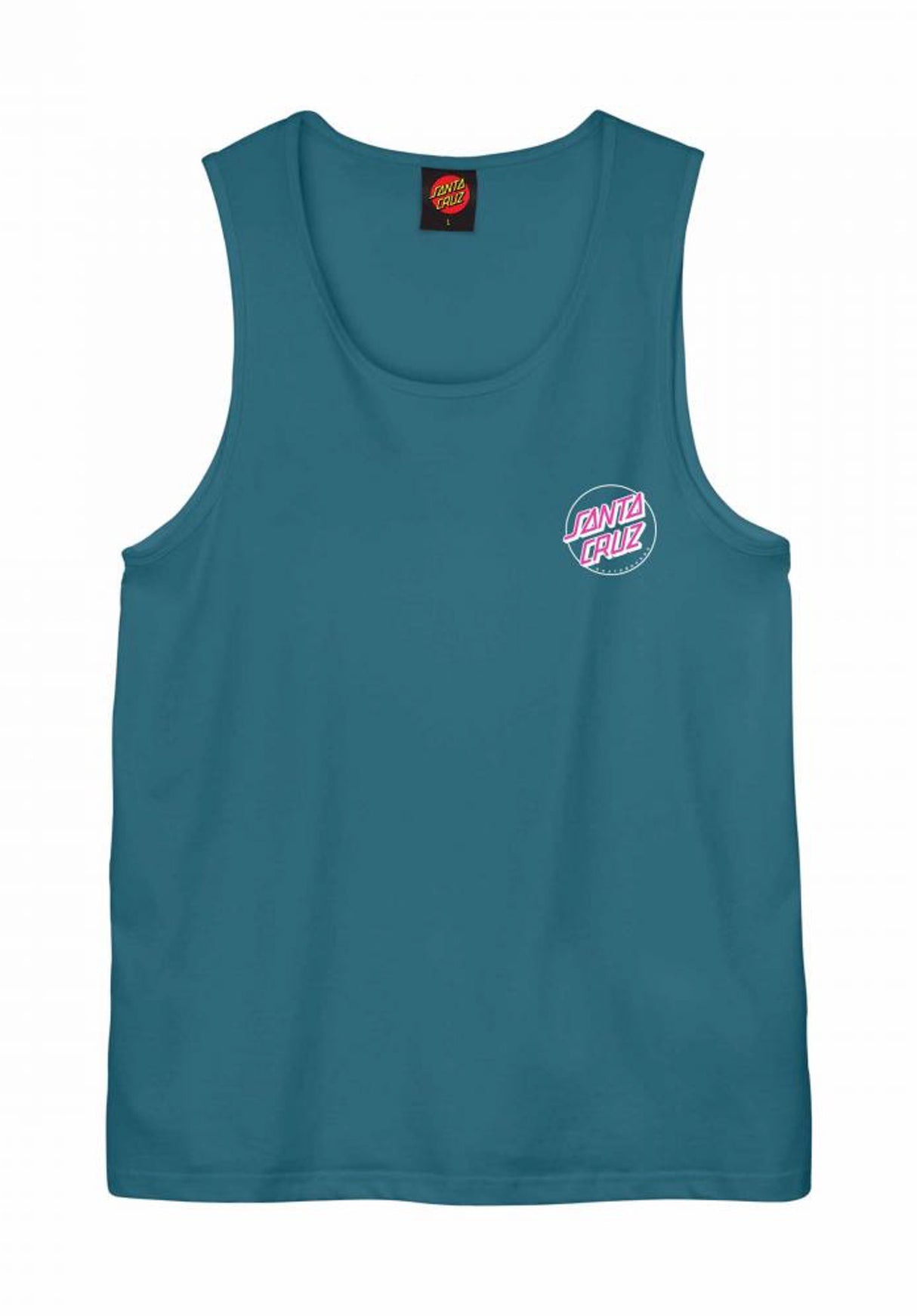 Partial Dot Vest teal Rueckenansicht
