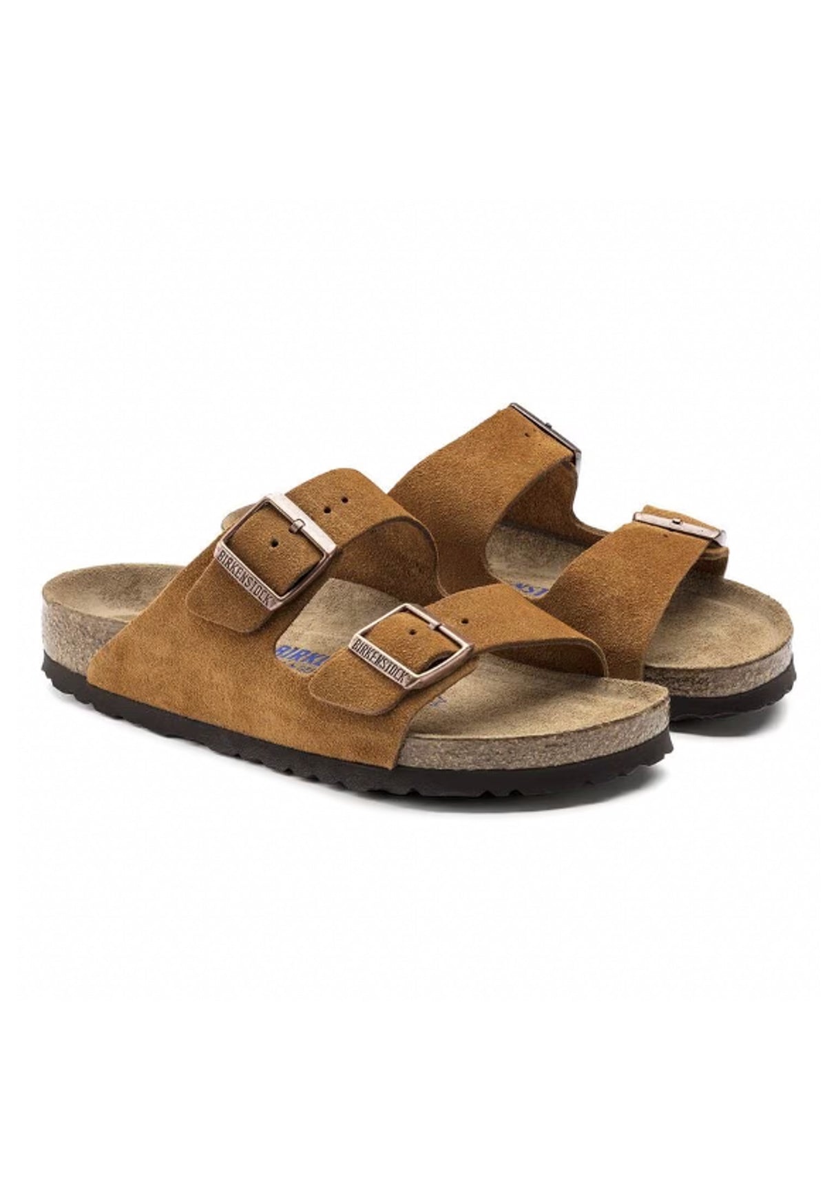Arizona Soft Footbed Suede Narrow brown Rueckenansicht