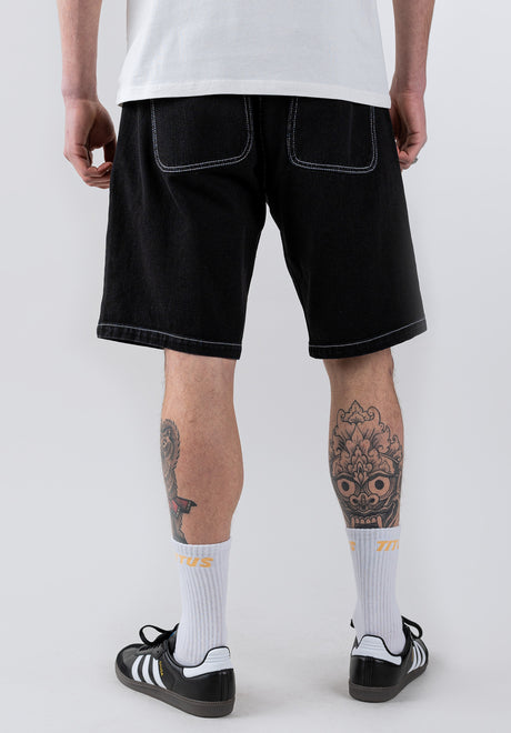 Boogy Short blackdenim Rueckenansicht