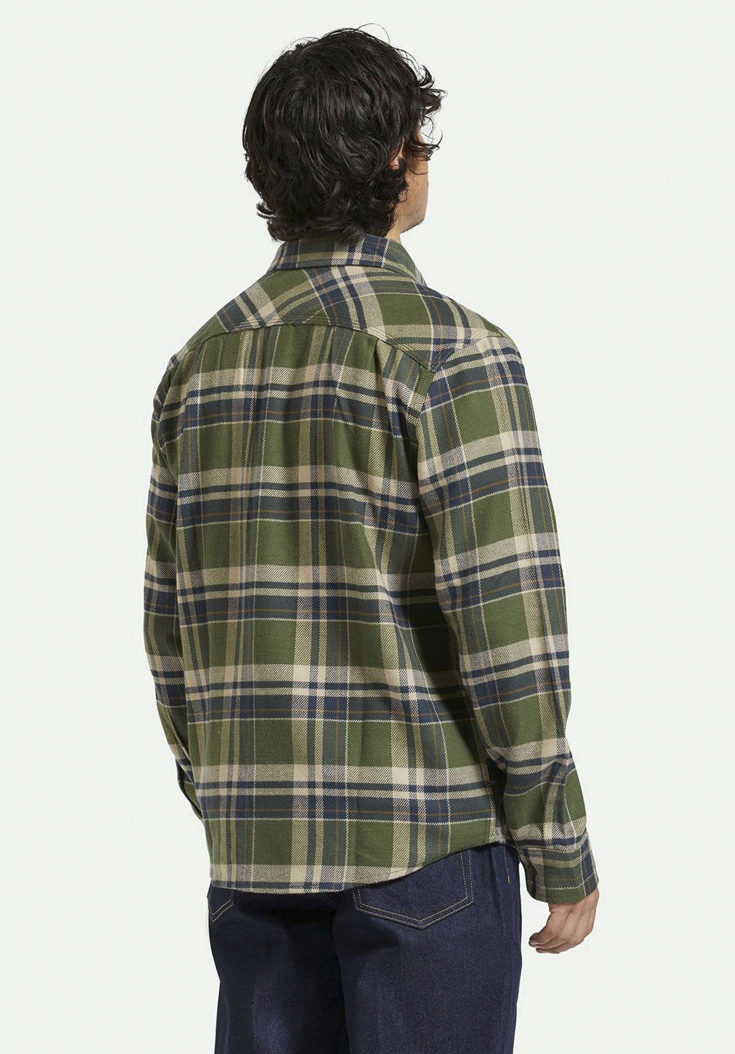 Bowery Flannel cypressgreen-washednavy-whitecap Rueckenansicht Zoom Image