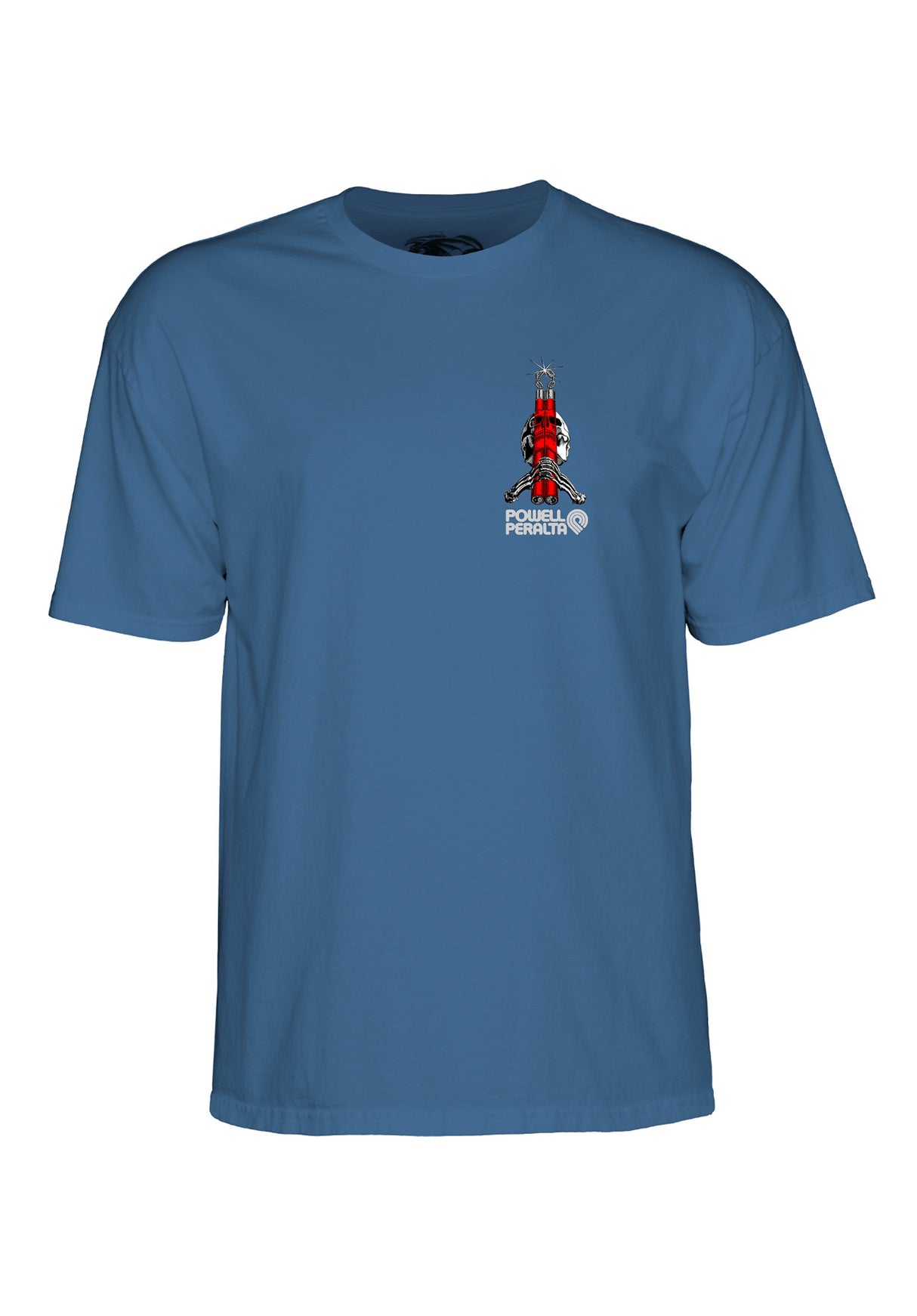 Bruce Lee x Skull & Nunchuck indigo Rueckenansicht