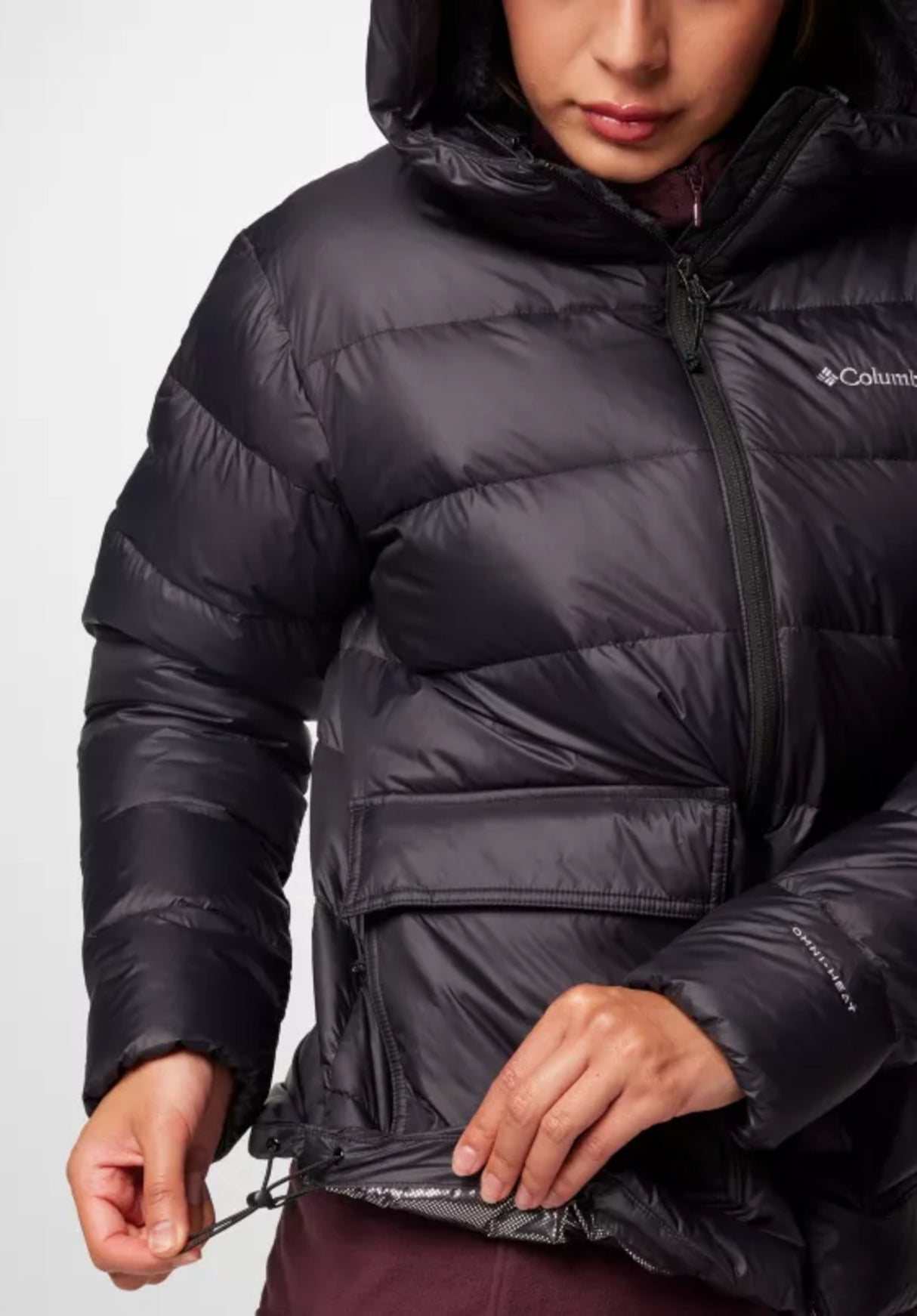 Harmony Falls Hooded Down black Closeup1