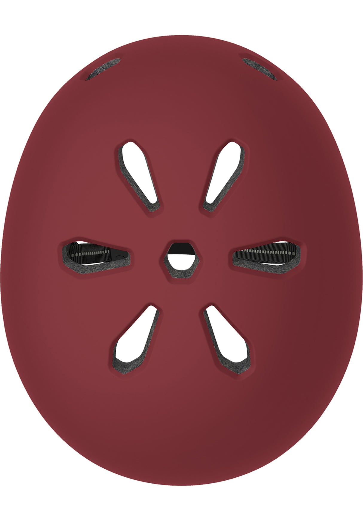 Meta Solid Color satin oxblood Seitenansicht