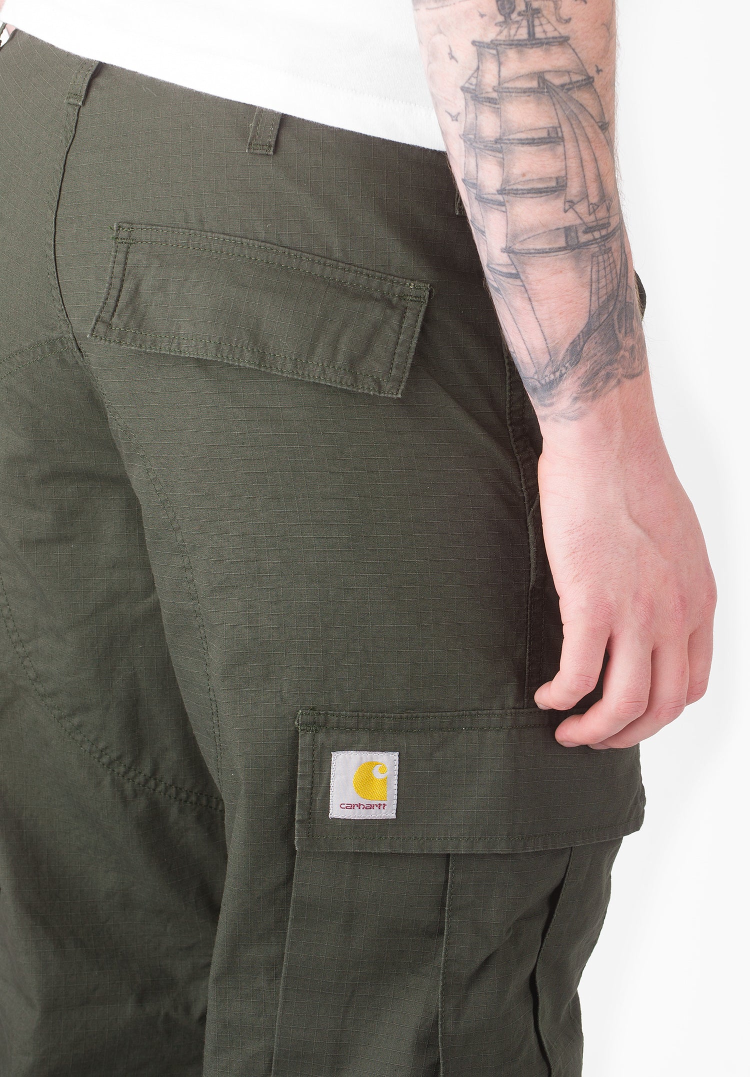 Regular Cargo Pant cypress-rinsed Closeup1 Zoom Image