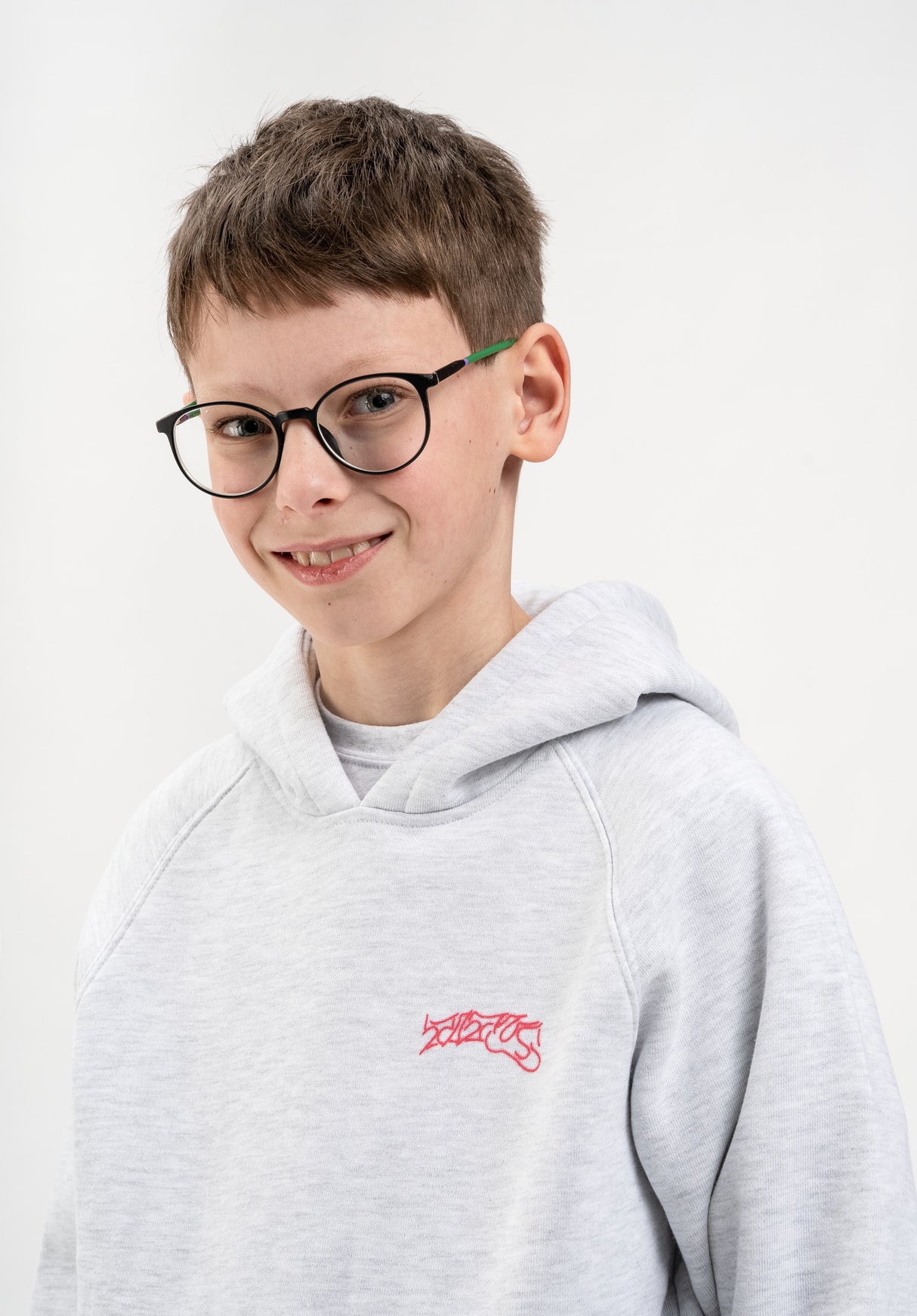 Retro Classic Logo Kids lightheathergrey Closeup1