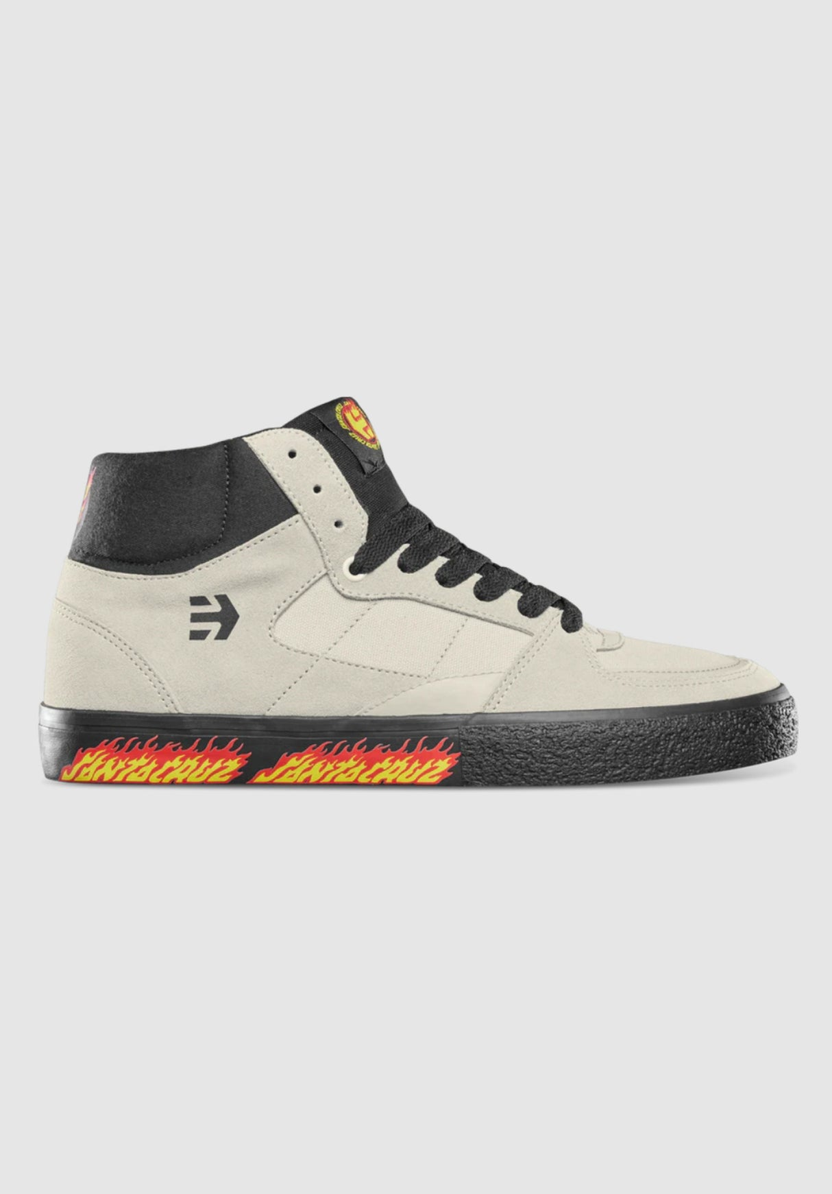 Screw Vulc Mid x Santa Cruz white-black Rueckenansicht