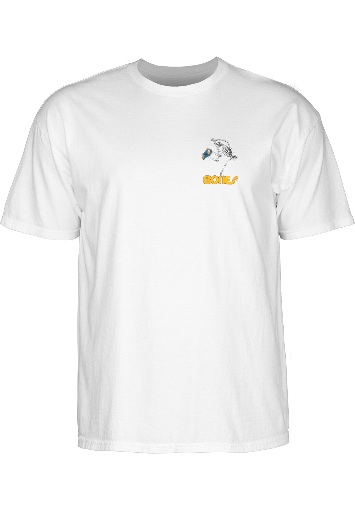 Skateboard Skeleton white Rückenansicht