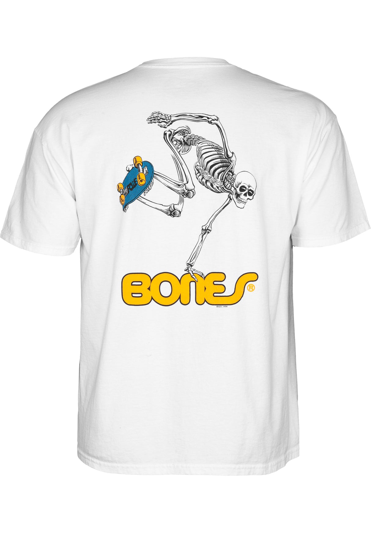 Skateboard Skeleton white Close-Up1